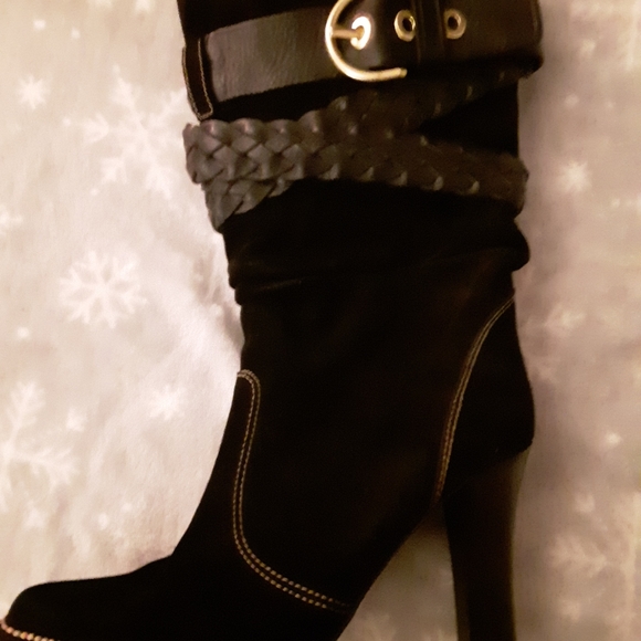 COACH Rande Suede in black. Size:8.5 - Picture 5 of 8